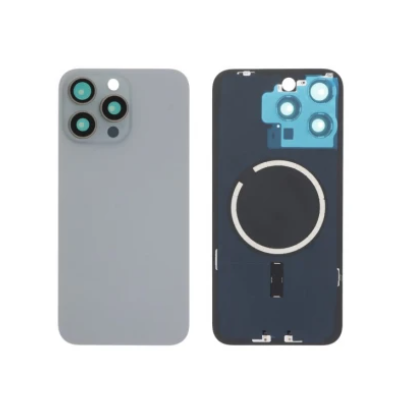 Πισω καπακι Full Back Cover Magsafe Magnet Για iPhone 15 Pro Max Χρώμα: White Titanium