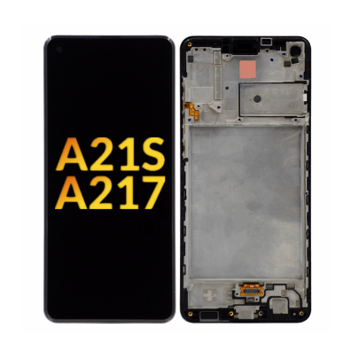 Incell Οθόνη LCD με Μηχανισμό Αφής και Πλαίσιο για Samsung Galaxy A21S A217- Χρώμα: Μαύρο
