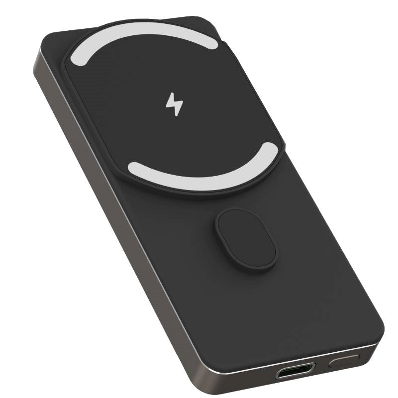 Nine L3A 15W Wireless Γρήγορη φόρτιση Magsafe Power Bank Και Θύρα Type-C έξοδος 5000 mAh - Χρώμα: Μαύρο