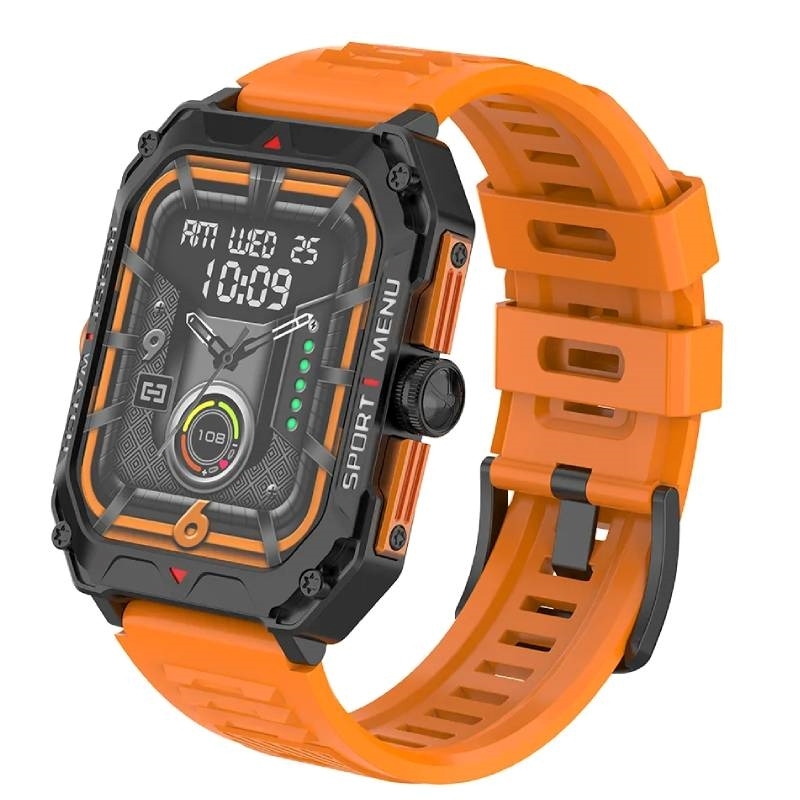 Vidvie SW1614 Wireless Calling Outdoor Sports Smartwatch With Battery life 7 days- Πορτοκάλι