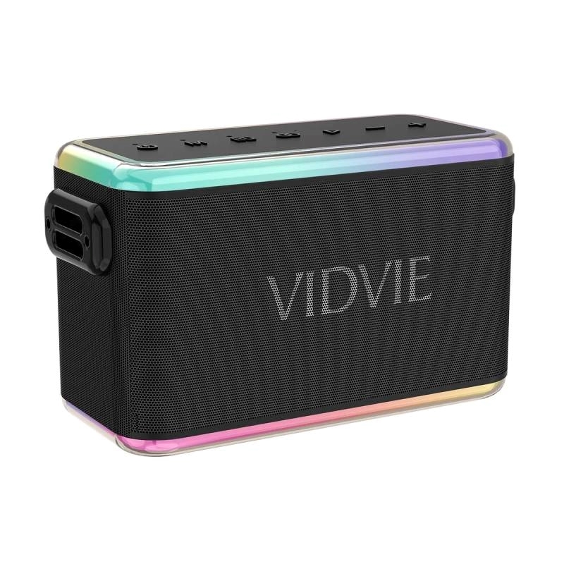 Vidvie 60W Αδιάβροχο Ηχείο Bluetooth Karoke Με Φως RGB Και δύο μικρόφωνα (XL-SP910) - Μαύρο