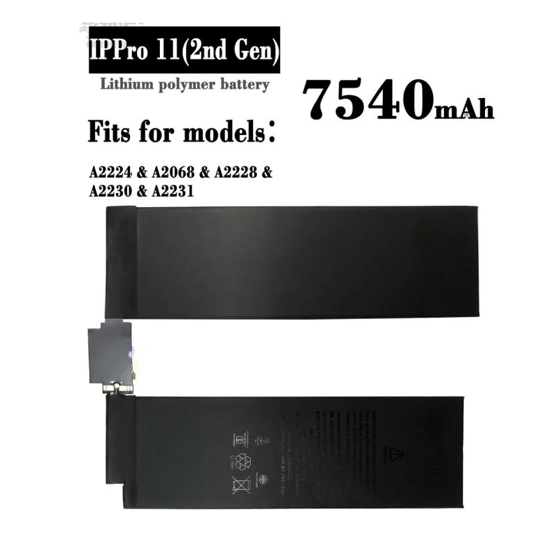 Συμβατή Μπαταρία για For iPad Pro 11" 2nd 2020 A2228 A2231 A2068 A2224 7540 mAh