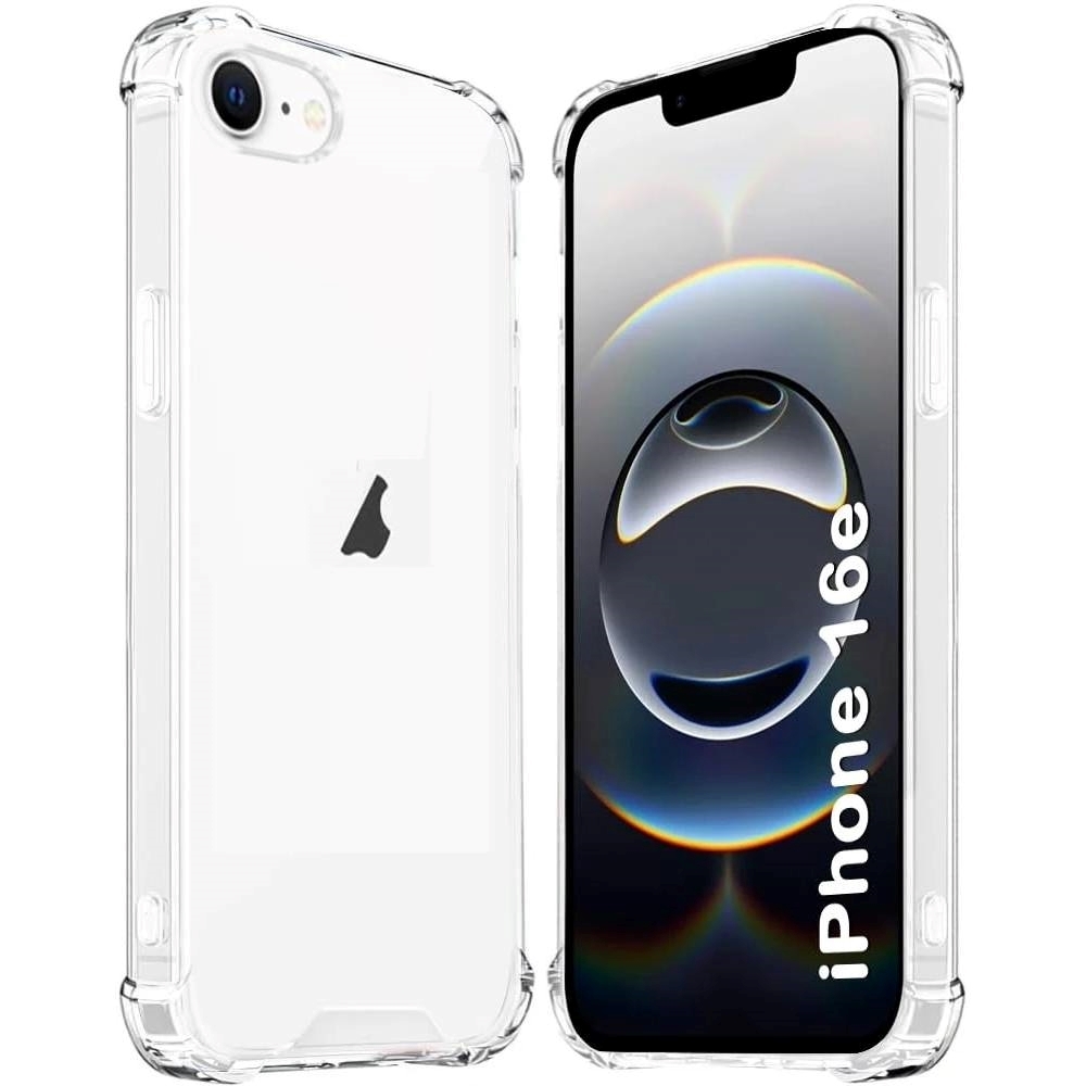 Θήκη Πλάτης Σιλικόνης Anti Shock 1.5mm για Apple iPhone 16E - Χρώμα: Διάφανο