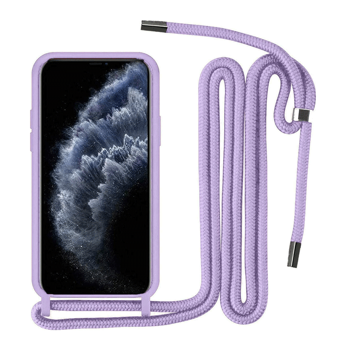 Θήκη Σιλικόνης με Λουράκι για Samsung Galaxy A56 - Χρώμα: Μωβ