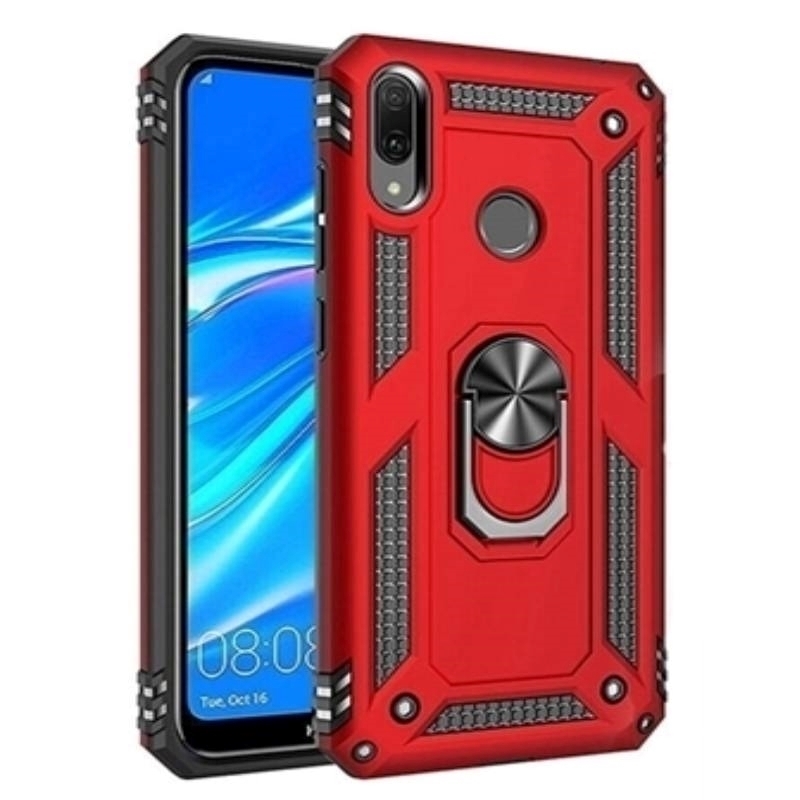 Θήκη Motomo Tough Armor With Ring για Samsung Galaxy S25 Ultra - Χρώμα: Κόκκινο