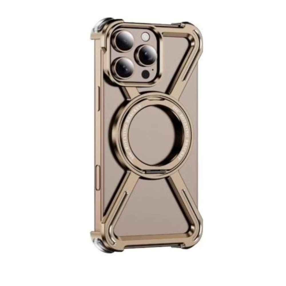 Θήκη κινητού Πίσω Πλαισίου Titanium Escort με Magsafe Για Apple iPhone 14 Pro - Χρυσό