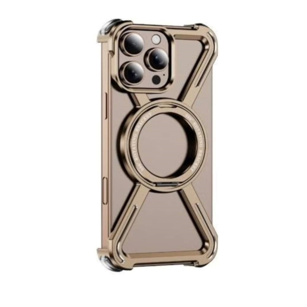 Θήκη κινητού Πίσω Πλαισίου Titanium Escort με Magsafe Για Apple iPhone 15 Pro Max - Χρυσό