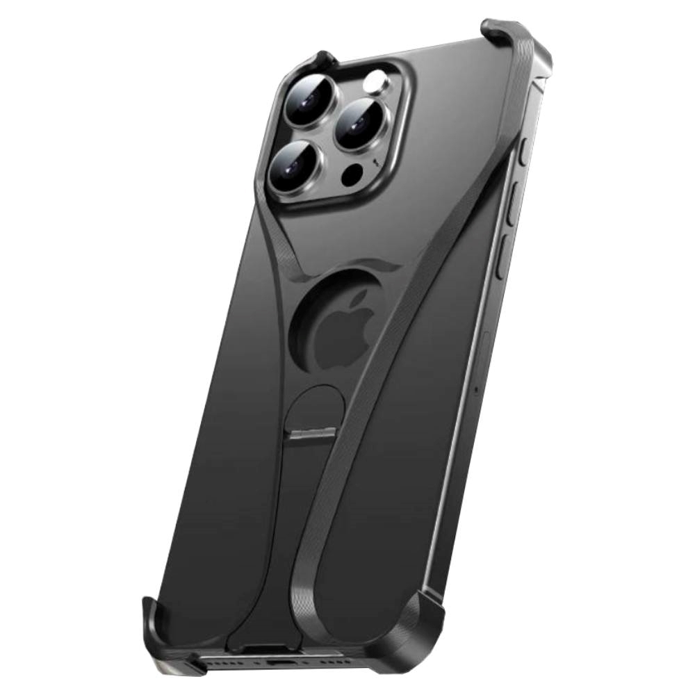 Θήκη κινητού Bikni Μεταλλικό Aluminum χωρίς πλαίσιο Για Apple iPhone 16 Pro - Μαύρο