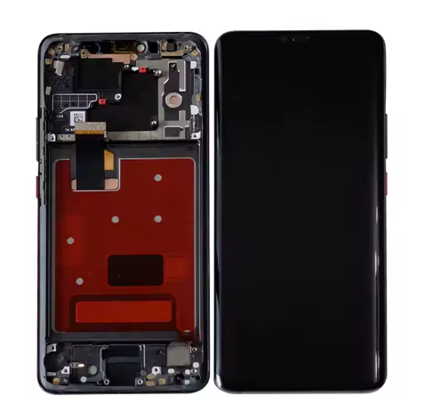 AMOLED Οθόνη LCD με Μηχανισμό Αφής και Πλαίσιο για Huawei Mate 20 Pro - Χρώμα: Μαύρο