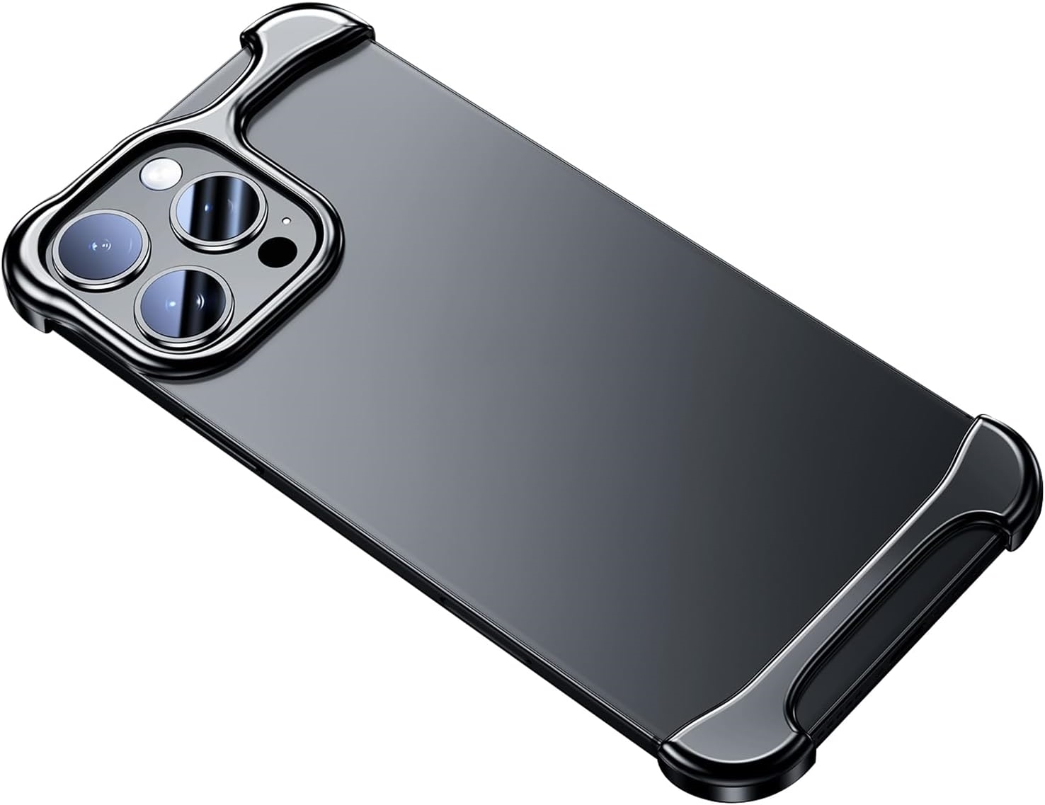 Θήκη κινητού Arc Μεταλλικό Aluminum χωρίς πλαίσιο Για Apple iPhone 13 - Μαύρο