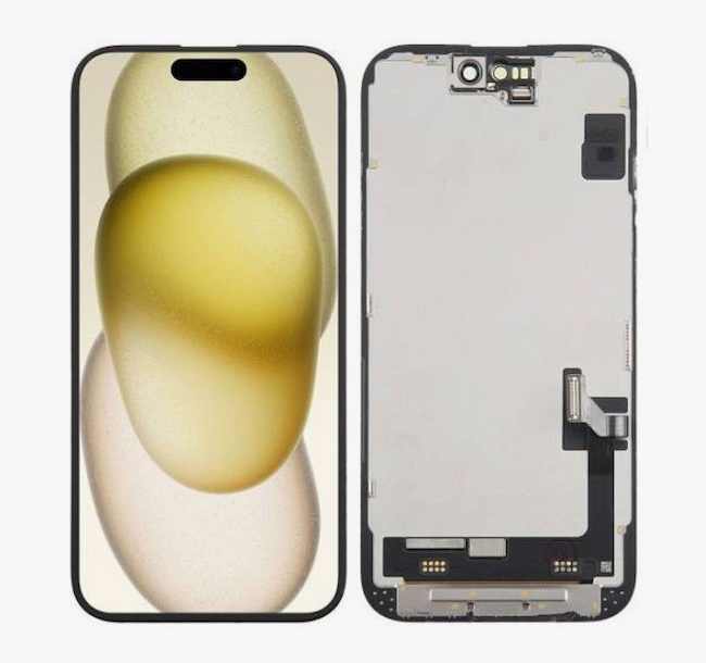 Incell IC Οθόνη LCD με Μηχανισμό Αφής για iPhone 16 - Χρώμα: Μαύρο