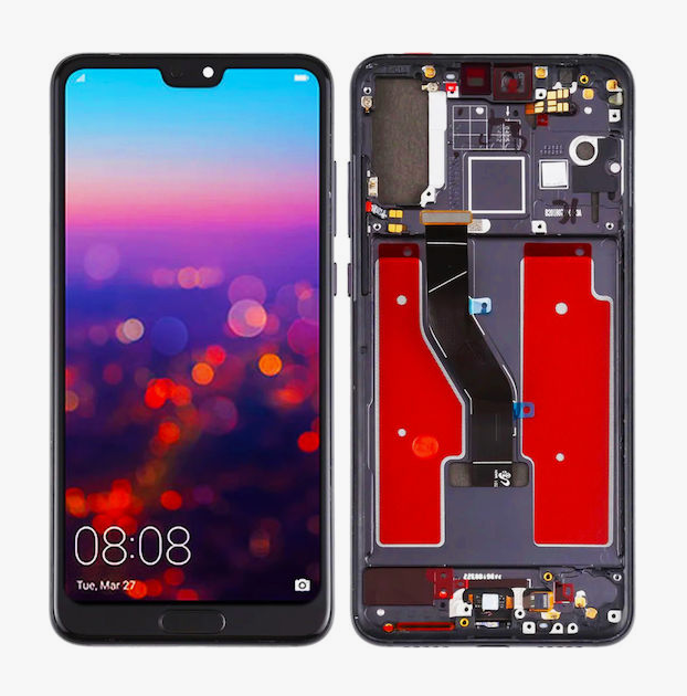 AMOLED Full HD Οθόνη LCD με Μηχανισμό Αφής και Πλαίσιο για Huawei P20 Pro - Χρώμα: Μαύρο