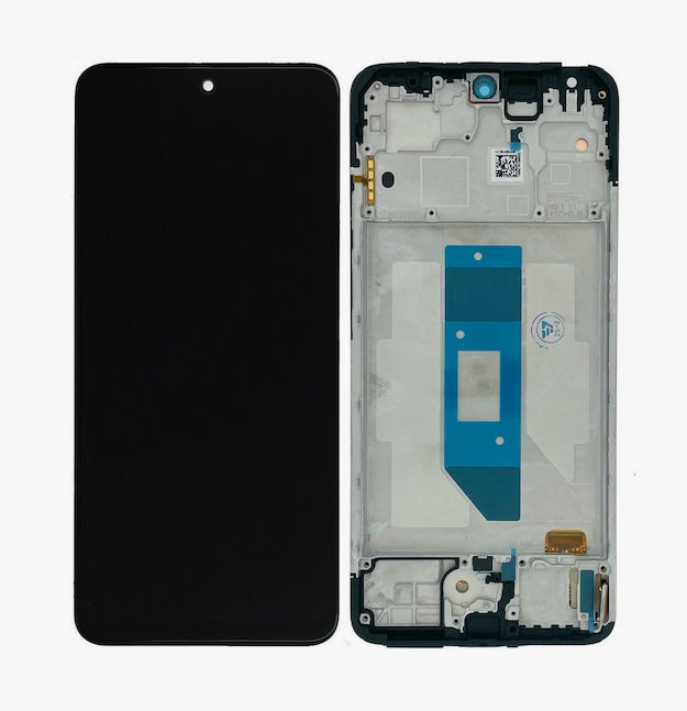 OEM Οθόνη LCD ( NO fingerprint ) με Μηχανισμό Αφής και Πλαίσιο για Xiaomi Redmi Note 14 4G - Χρώμα:Μαύρο