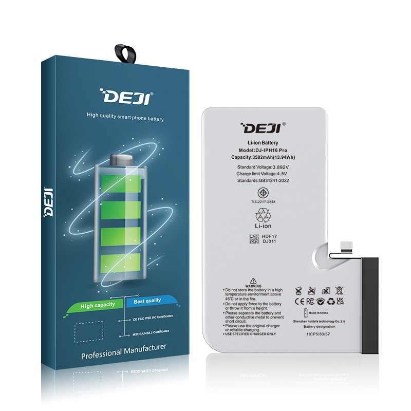 Deji Συμβατή Μπαταρία Αντικατάστασης για Apple iPhone 16 Pro - 3582 mAh