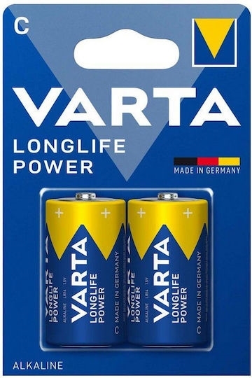 Varta Longlife Power Αλκαλικές Μπαταρίες C 1.5V 2τμχ