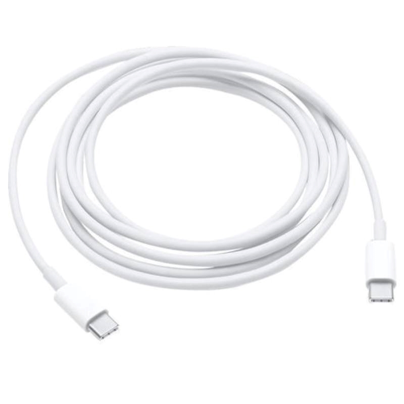 Καλώδιο φόρτισης OEM USB-C σε USB-C για φορτιστή Macbook Pro/Macboobk Air - Λευκός