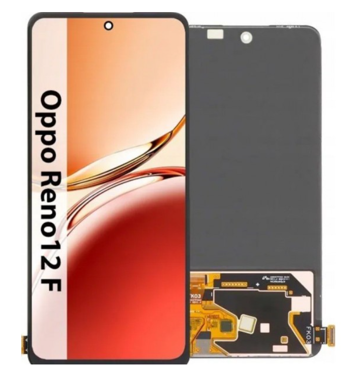 OEM Οθόνη LCD ( NO fingerprint ) με Μηχανισμό Αφής για OPPO RENO 12F 4G/5G / RENO 13F 4G/5G - Χρώμα: Μαύρο