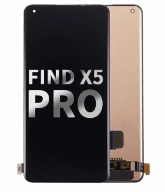 OEM Οθόνη LCD ( NO fingerprint ) με Μηχανισμό Αφής για OPPO Find X5 Pro - Χρώμα: Μαύρο