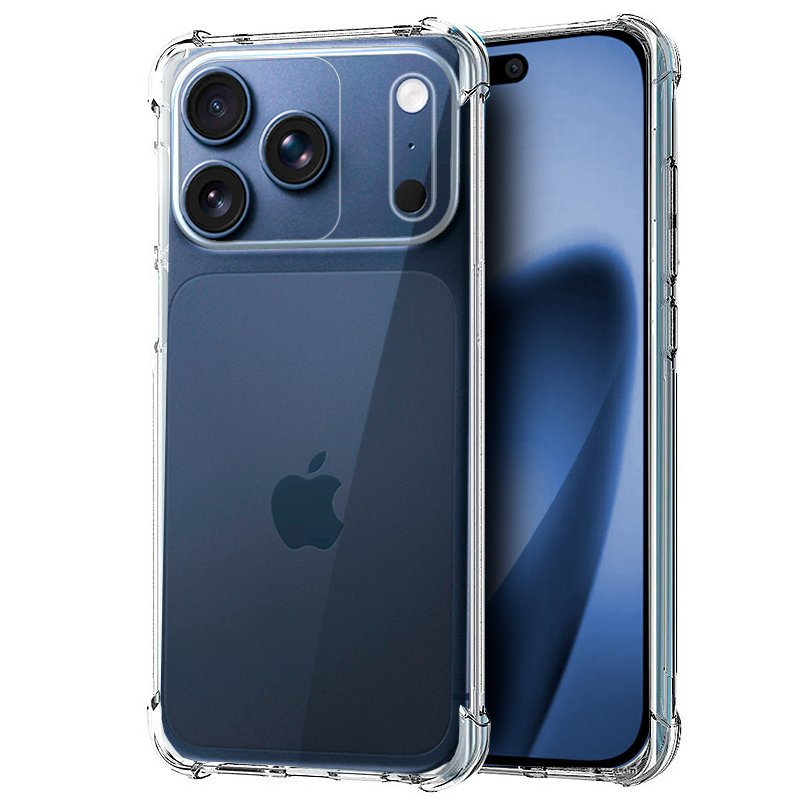 Θήκη Πλάτης Σιλικόνης Anti Shock 1.5mm για Apple iPhone 17 Pro Max - Χρώμα: Διάφανο
