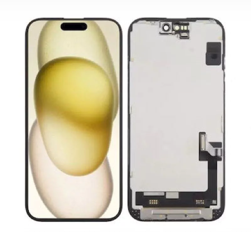 SOFT OLED Full HD Οθόνη LCD με Μηχανισμό Αφής για iPhone 15 Pro Max- Χρώμα: Μαύρο