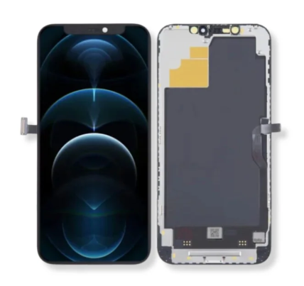Org Change glass Οθόνη LCD με Μηχανισμό Αφής για iPhone 12 Pro Max - Χρώμα: Μαύρο