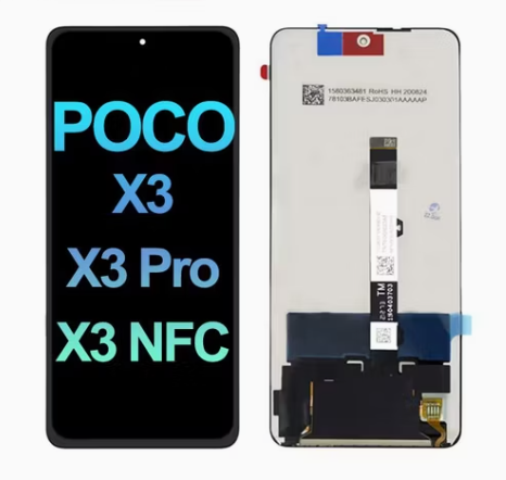 Incell Οθόνη LCD με Μηχανισμό Αφής για Xiaomi Poco X3 / Poco X3 Pro / Poco X3 NFC - Χρώμα: Μαύρο