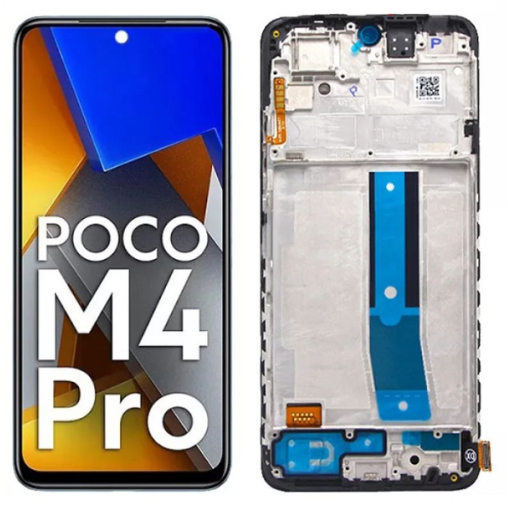 Incell LCD με Μηχανισμό Αφής και Πλαίσιο Xiaomi Poco M4 Pro 4G - Χρώμα: Μαύρο