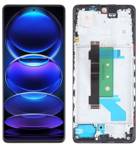 Incell Οθόνη LCD με Μηχανισμό Αφής και Πλαίσιο για Xiaomi Redmi Note 12 Pro Plus - Χρώμα: Μαύρο