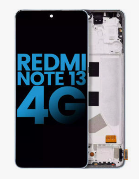 Incell Full HD Οθόνη LCD ( NO fingerprint ) με Μηχανισμό Αφής και Πλαίσιο για Xiaomi Redmi Note 13 4G - Χρώμα: Μαύρο