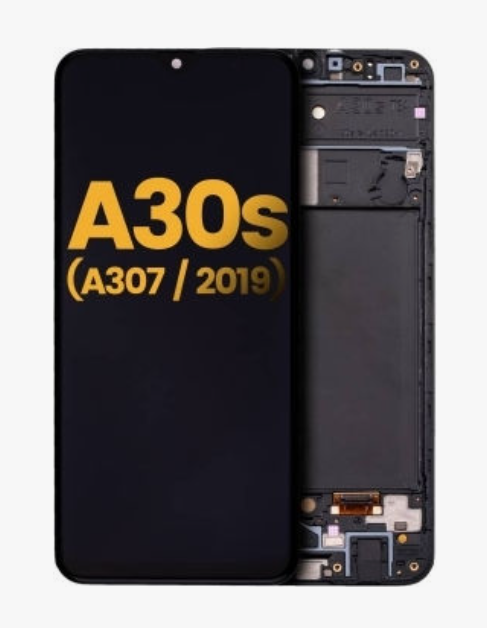 OEM Full HD Οθόνη LCD με Μηχανισμό Αφής και πλαίσιο για Samsung Galaxy A30s A307F - Χρώμα: Μαύρο