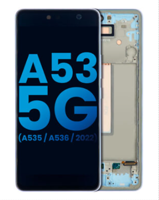 Incell Οθόνη LCD ( NO fingerprint ) με Μηχανισμό Αφής και Πλαίσιο για Samsung Galaxy A53 A536 - Χρώμα: Μαύρο