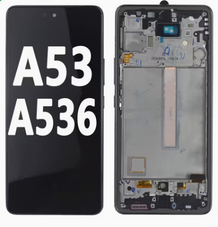 OLED Οθόνη LCD με Μηχανισμό Αφής και πλαίσιο για Samsung Galaxy A53 A536 - Χρώμα: Μαύρο