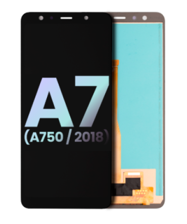 OEM Οθόνη LCD με Μηχανισμό Αφής Samsung Galaxy A7 2018 A750F - Χρώμα: Μαύρο