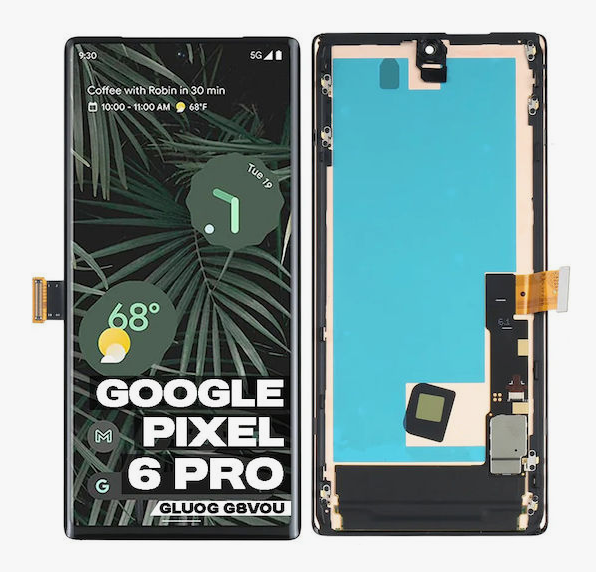 OLED Full HD Οθόνη LCD με Μηχανισμό Αφής και Πλαίσιο για Google Pixel 6 Pro - Χρώμα: Μαύρο