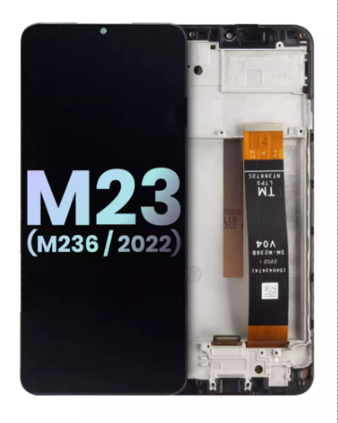 OEM Οθόνη LCD με Μηχανισμό Αφής και Πλαίσιο για Samsung Galaxy M23 5G M236 - Χρώμα: Μαύρο