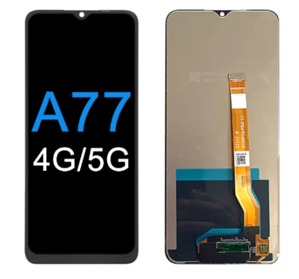 OEM Οθόνη LCD με Μηχανισμό Αφής για Oppo A77 - Χρώμα: Μαύρο