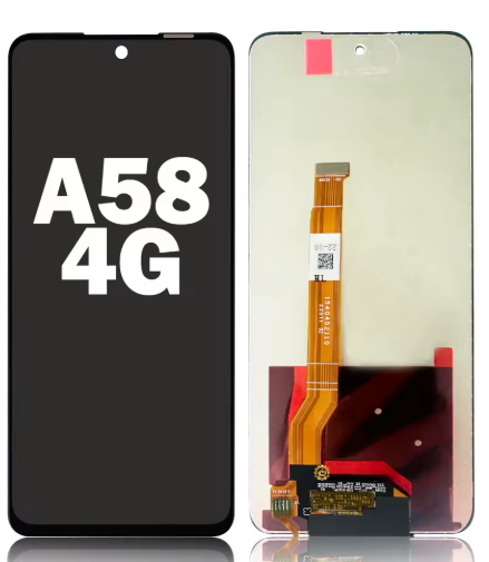 OEM Οθόνη LCD με Μηχανισμό Αφής για Oppo A58 4G - Χρώμα: Μαύρο
