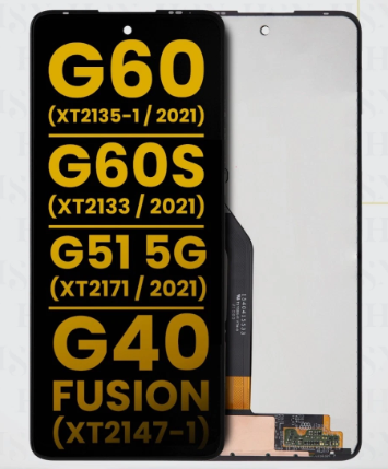 OEM Οθόνη LCD με Μηχανισμό Αφής για Motorola Moto G51 5G XT2171-2 /G40 / G60 / G60s - Χρώμα: Μαύρο