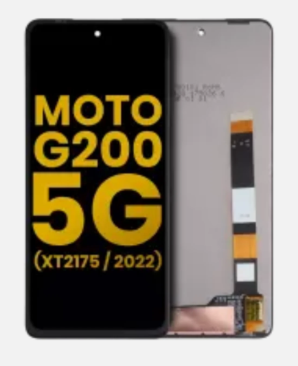 OEM Οθόνη LCD με Μηχανισμό Αφής για Motorola Moto G200 5G XT2175 - Χρώμα: Μαύρο