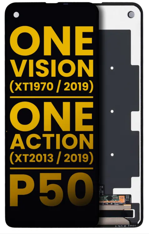 OEM Οθόνη LCD με Μηχανισμό Αφής για Motorola One Vision Xt1970 - Χρώμα: Μαύρο