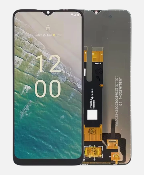 OEM Οθόνη LCD με Μηχανισμό Αφής για Nokia C22 / C32 - Χρώμα: Μαύρο