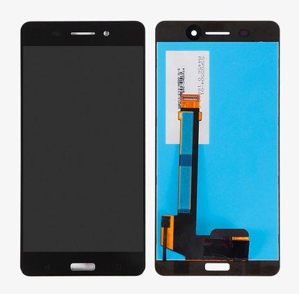 OEM Οθόνη LCD με Μηχανισμό Αφής για Nokia 6 - Χρώμα: Μαύρο