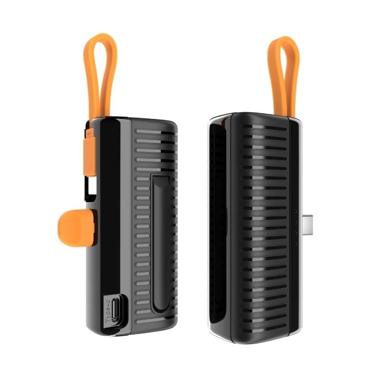 Green-Lyca G-1438 5000 mAh Mini Portable Powerbank - Black