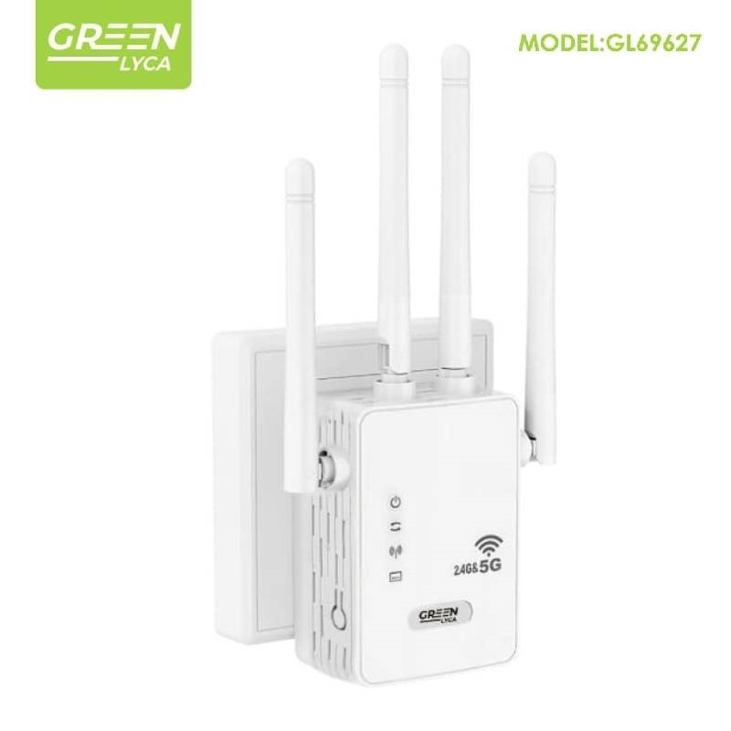 Green-Lyca GL69627 Έξυπνος ασύρματος ενισχυτής σήματος wifi 2.4g-5.0g - Λευκό