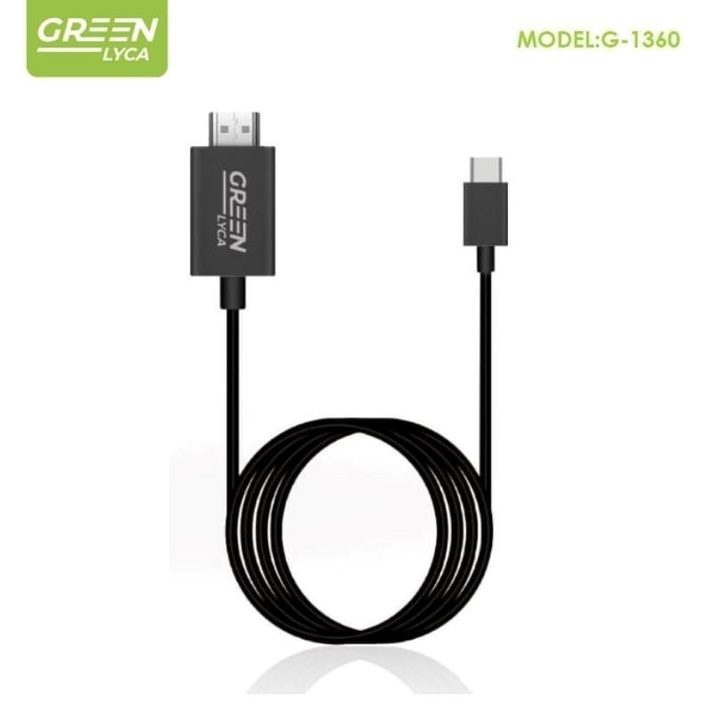 Green-Lyca G-1360 Καλώδιο Type-C σε HD-TV Lenght 2m