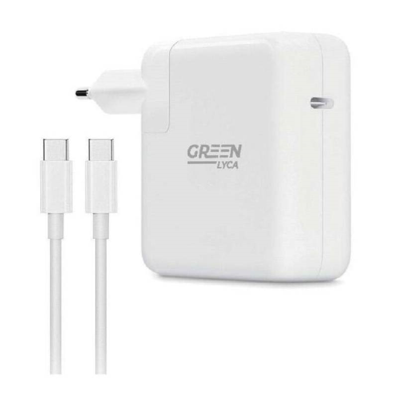 Green-Lyca G1262 Φορτιστής 96W Type-C Τροφοδοτικό Συμβατό για MacBook Pro - Λευκό
