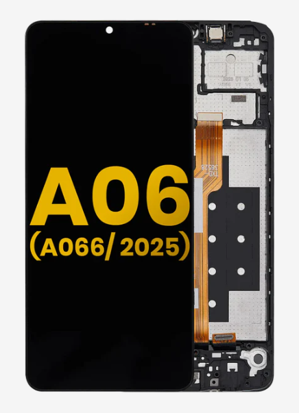 OEM Οθόνη LCD με Μηχανισμό Αφής και Πλαίσιο για Samsung Galaxy A06 SM-A065 - Χρώμα: Μαύρο