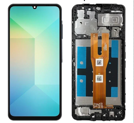 AMOLED Οθόνη LCD με Μηχανισμό Αφής και Πλαίσιο για Samsung Galaxy A06 SM-A065 - Χρώμα: Μαύρο