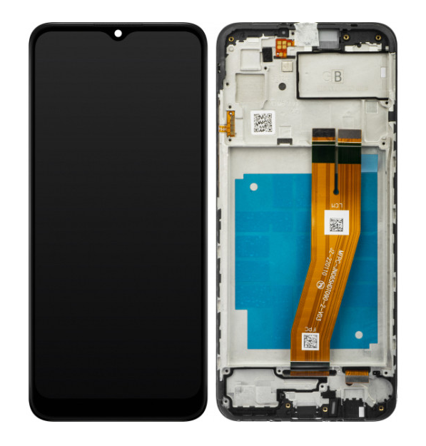 OEM Οθόνη LCD με Μηχανισμό Αφής και Πλαίσιο για Samsung Galaxy A03 SM-A035 - Χρώμα: Μαύρο
