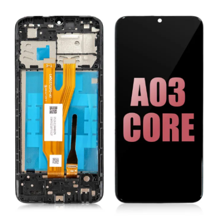 OEM Οθόνη LCD με Μηχανισμό Αφής και Πλαίσιο για Samsung Galaxy A03 Core 2022 SM-A032 - Χρώμα: Μαύρο